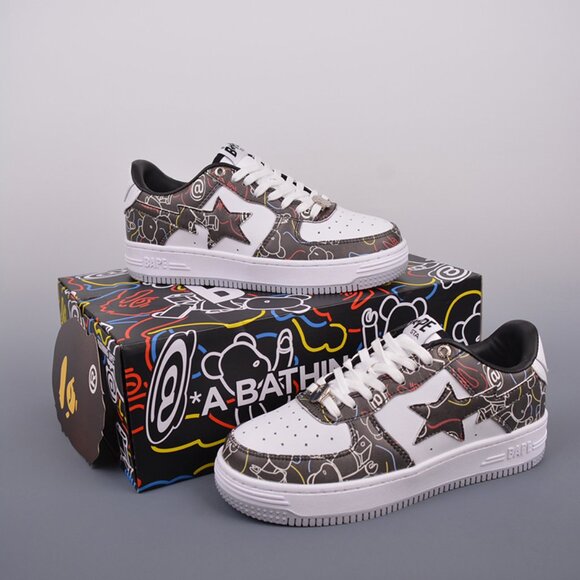 A Bathing Ape Bape Sta Medicom Toy Bearbrick Camo Black - Picture 1 of 9